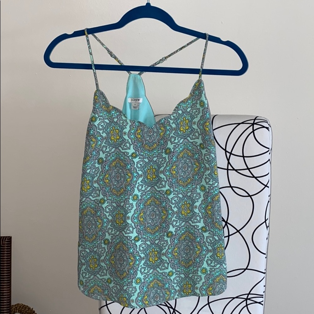 J Crew too mint w/flowers $12 size 4